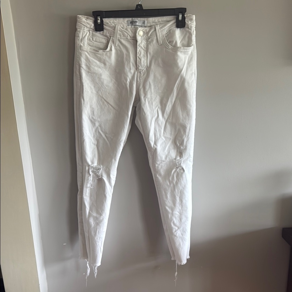 White Distressed Women's Jeans
